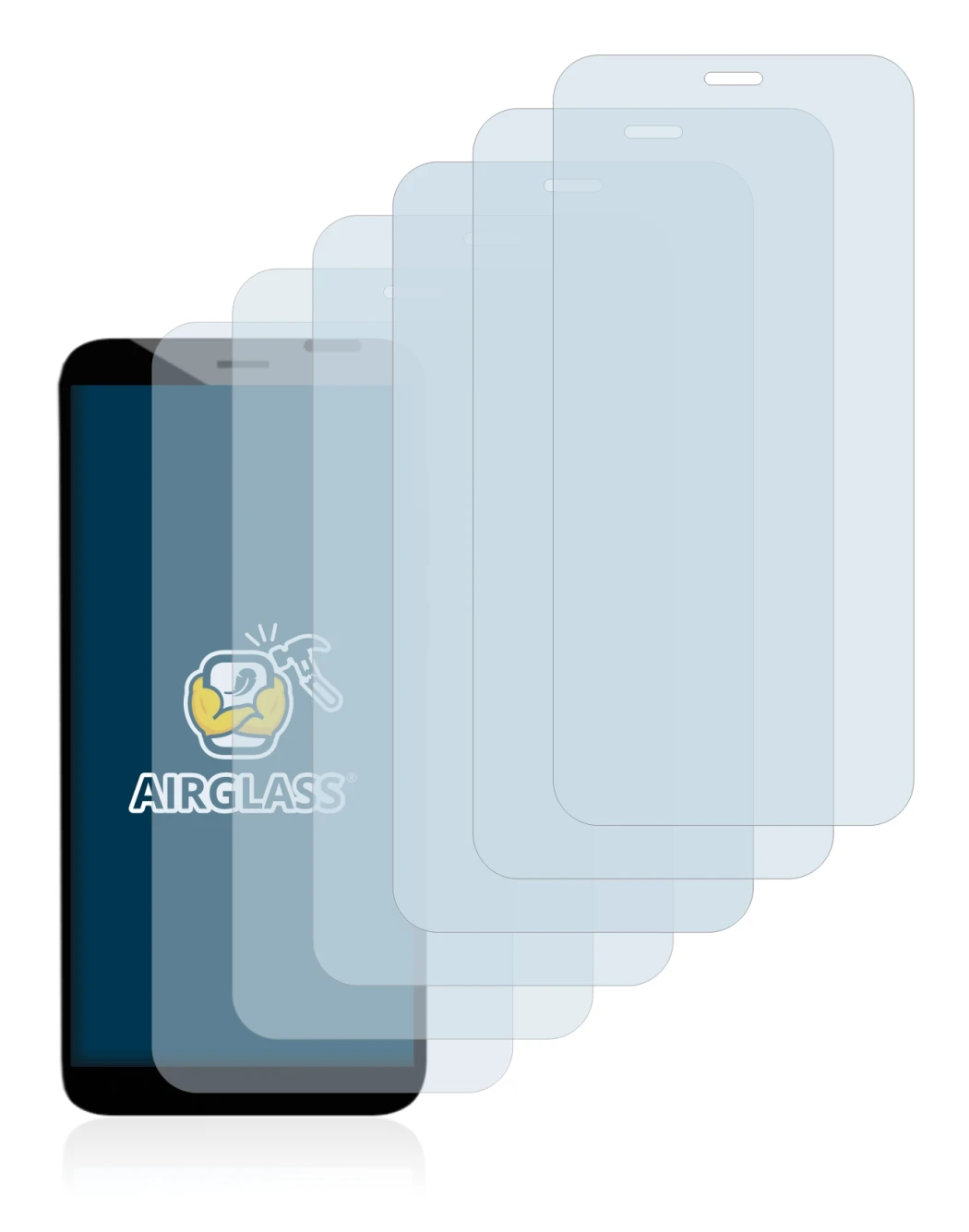 Imagen del dispositivo Pine64 PinePhone Pro Explorer Edition con una amplia variedad de protectores de pantalla.