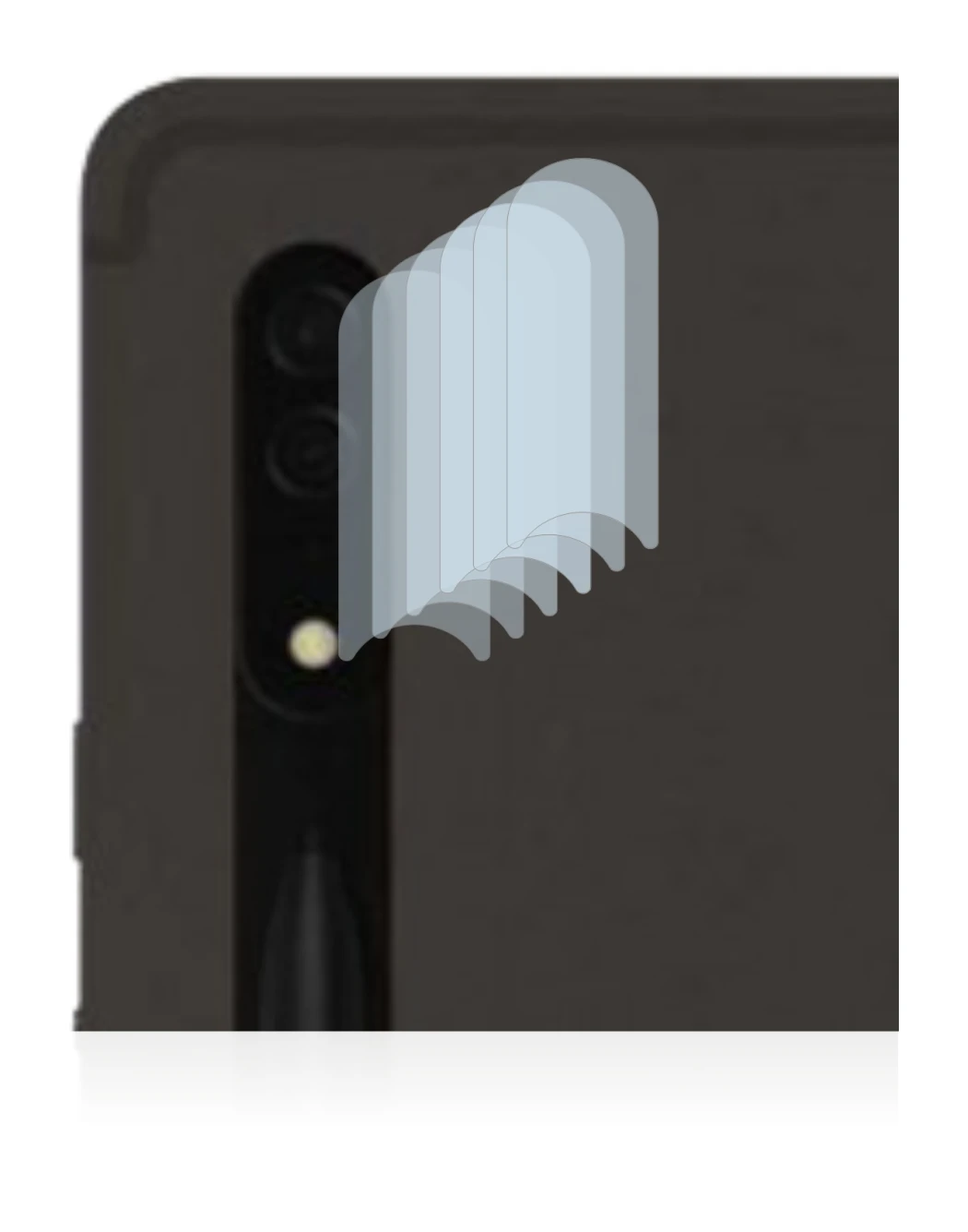 Imagen del dispositivo Samsung Galaxy Tab S8 Ultra 5G (SÓLO Cámara) con una amplia variedad de protectores de pantalla.