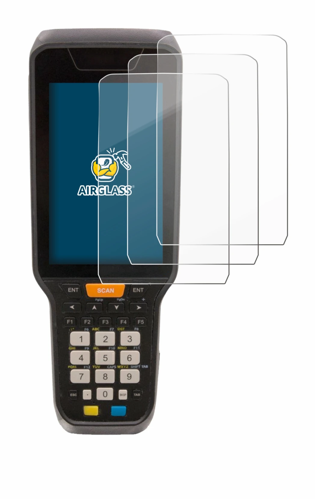 Imagen del dispositivo Datalogic Skorpio X5 con una amplia variedad de protectores de pantalla.