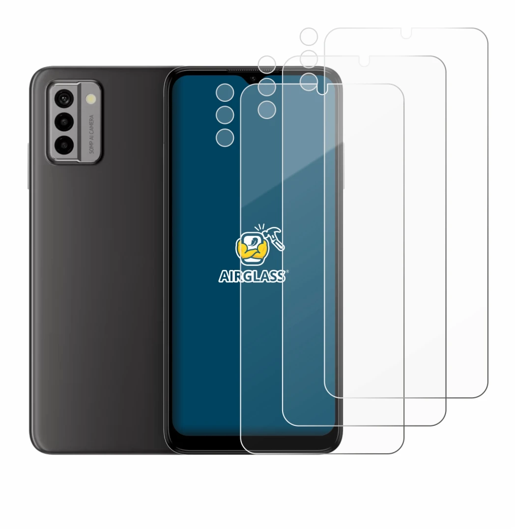 Imagen del dispositivo Nokia G22 (Frontal+Cámara) con una amplia variedad de protectores de pantalla.