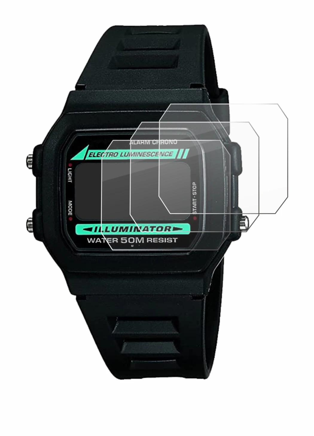 Imagen del dispositivo Casio W-86-1VQES con una amplia variedad de protectores de pantalla.