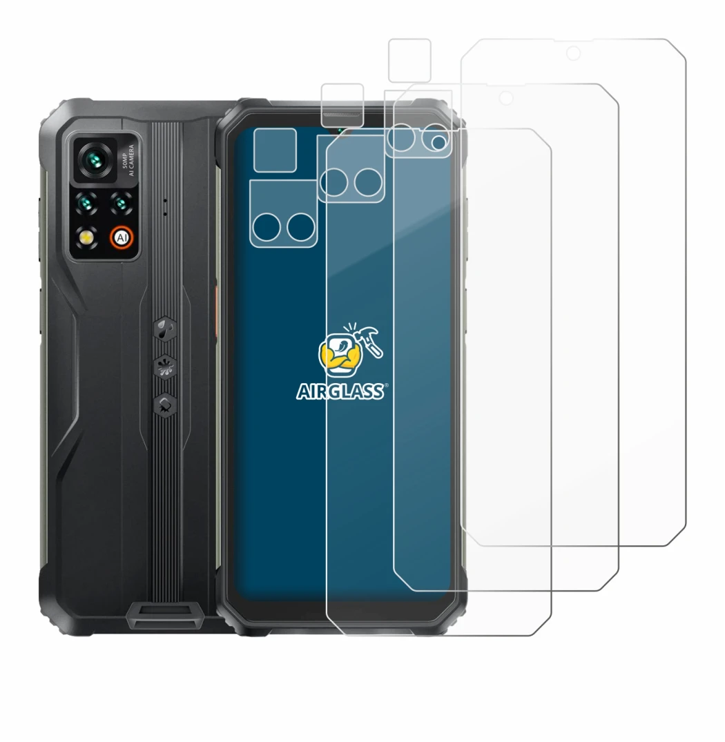 Imagen del dispositivo Blackview BV9200 (Frontal+Cámara) con una amplia variedad de protectores de pantalla.
