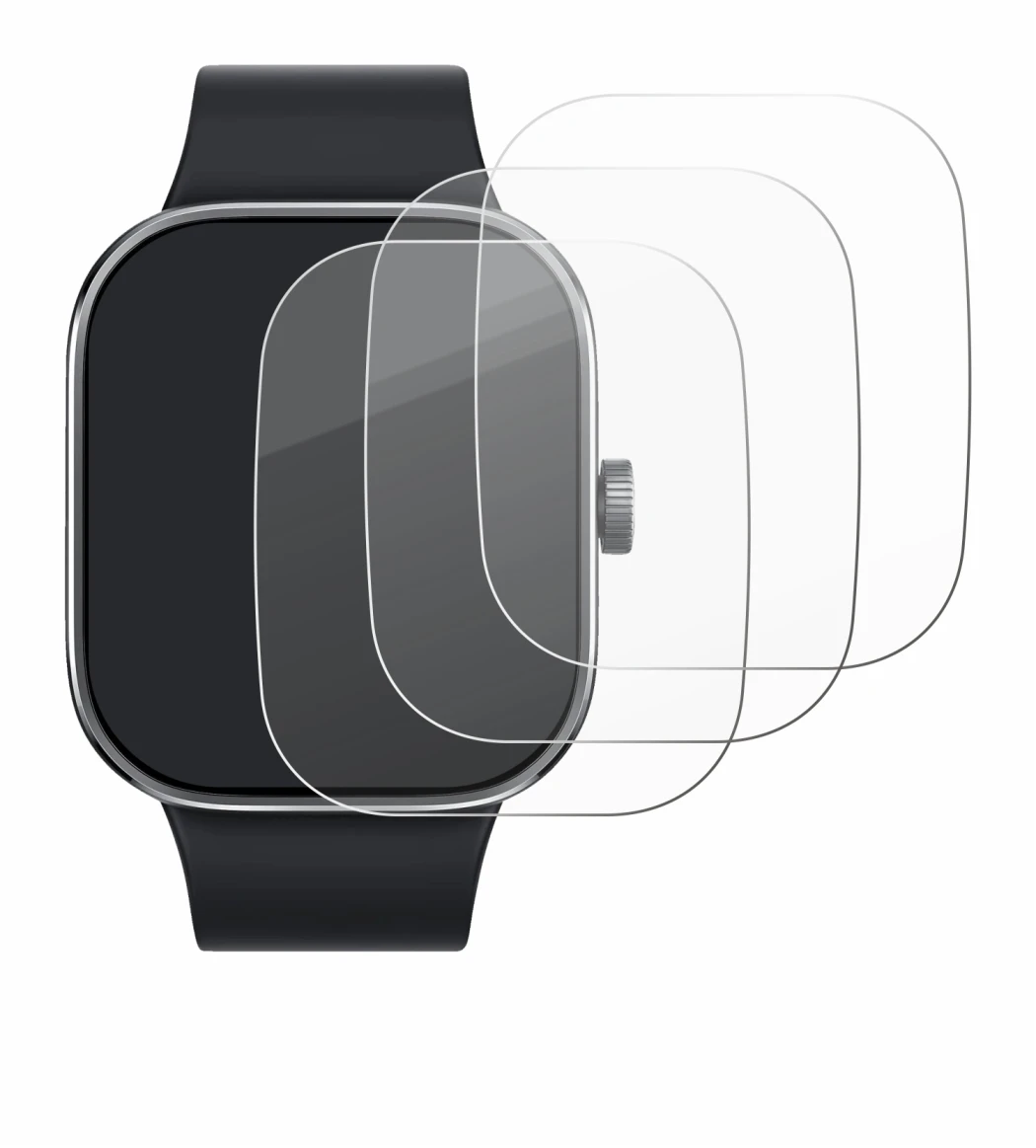 Imagen del dispositivo Xiaomi Redmi Watch 4 con una amplia variedad de protectores de pantalla.