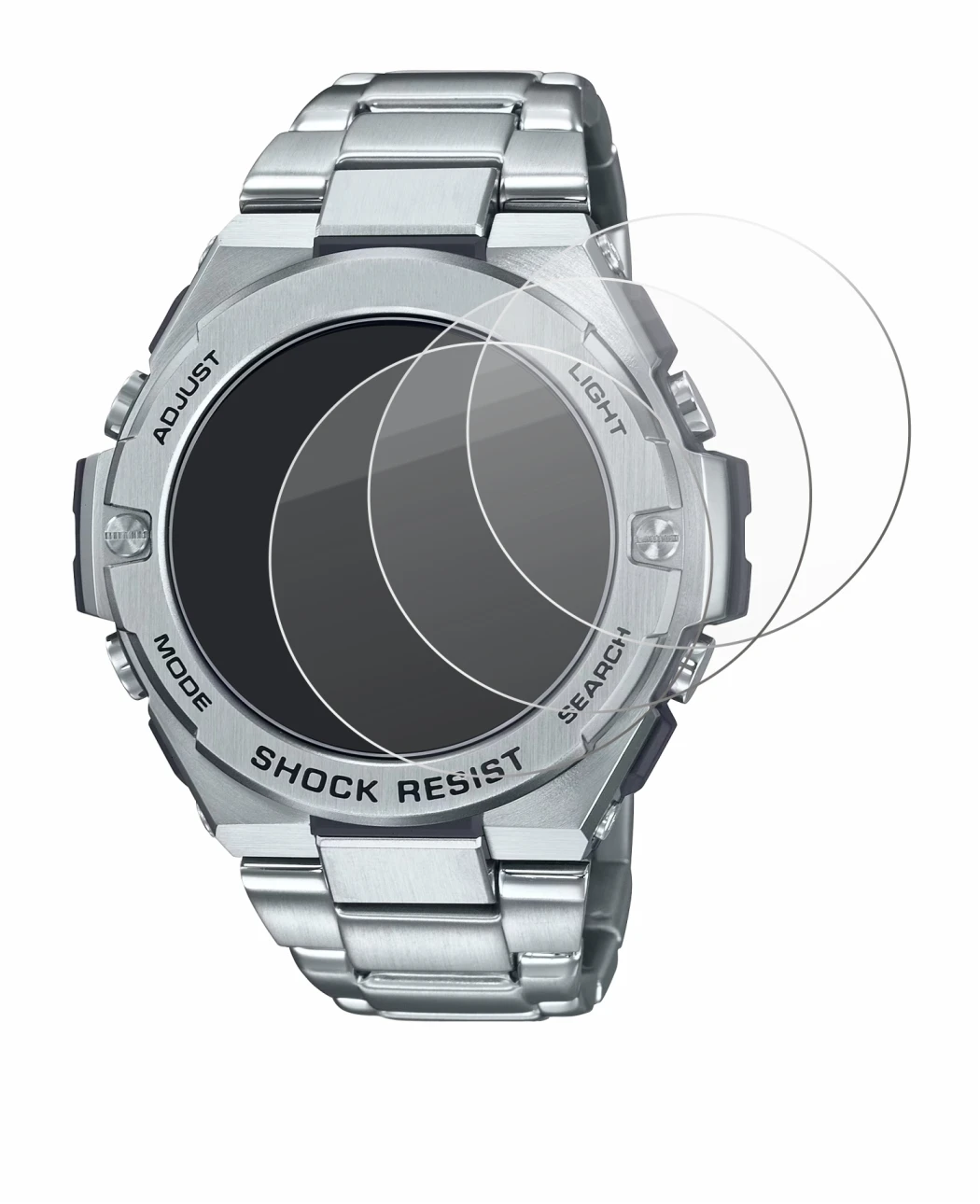 Imagen del dispositivo Casio G-Shock GST-B500D-1A con una amplia variedad de protectores de pantalla.