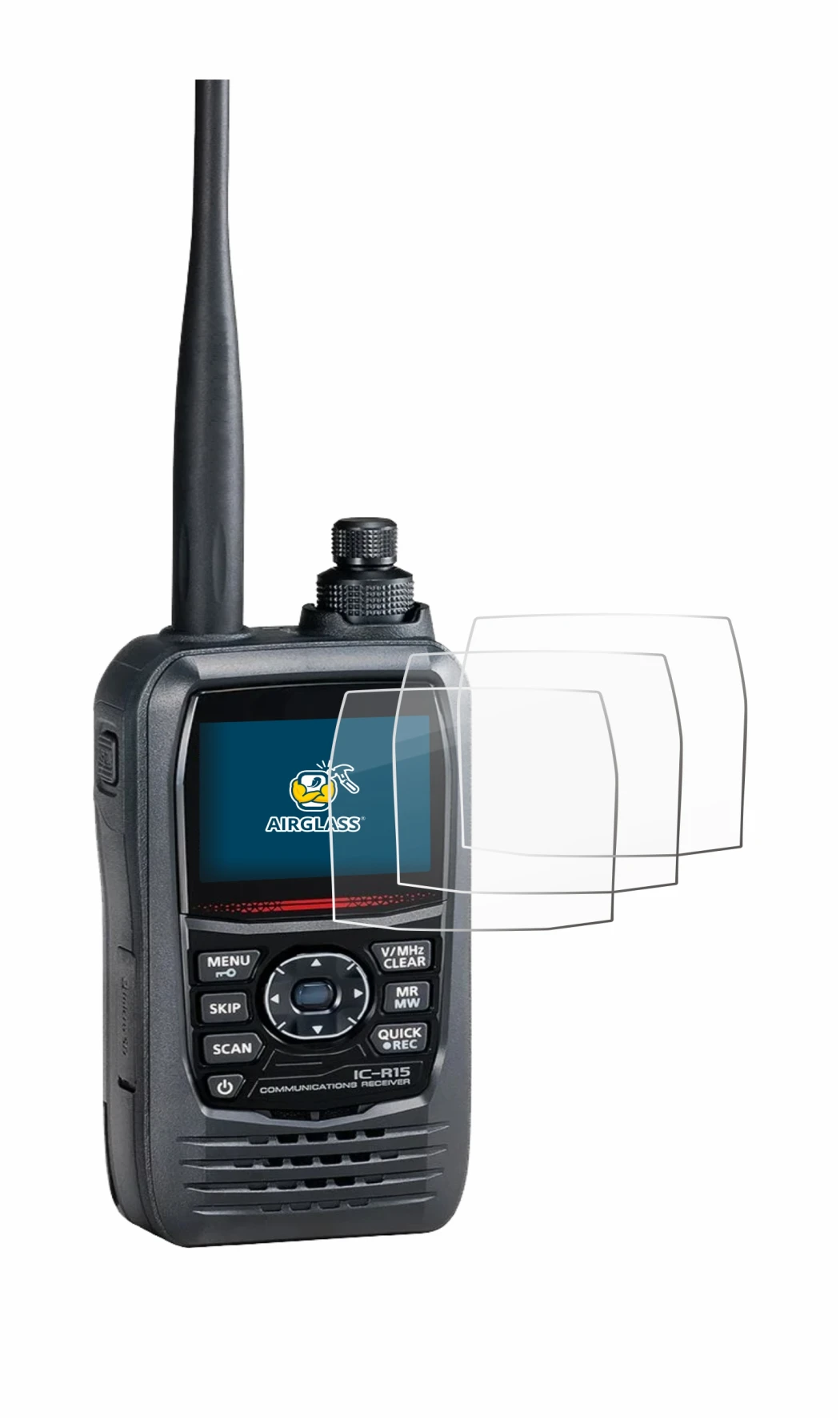 Imagen del dispositivo Icom IC-R15 con una amplia variedad de protectores de pantalla.