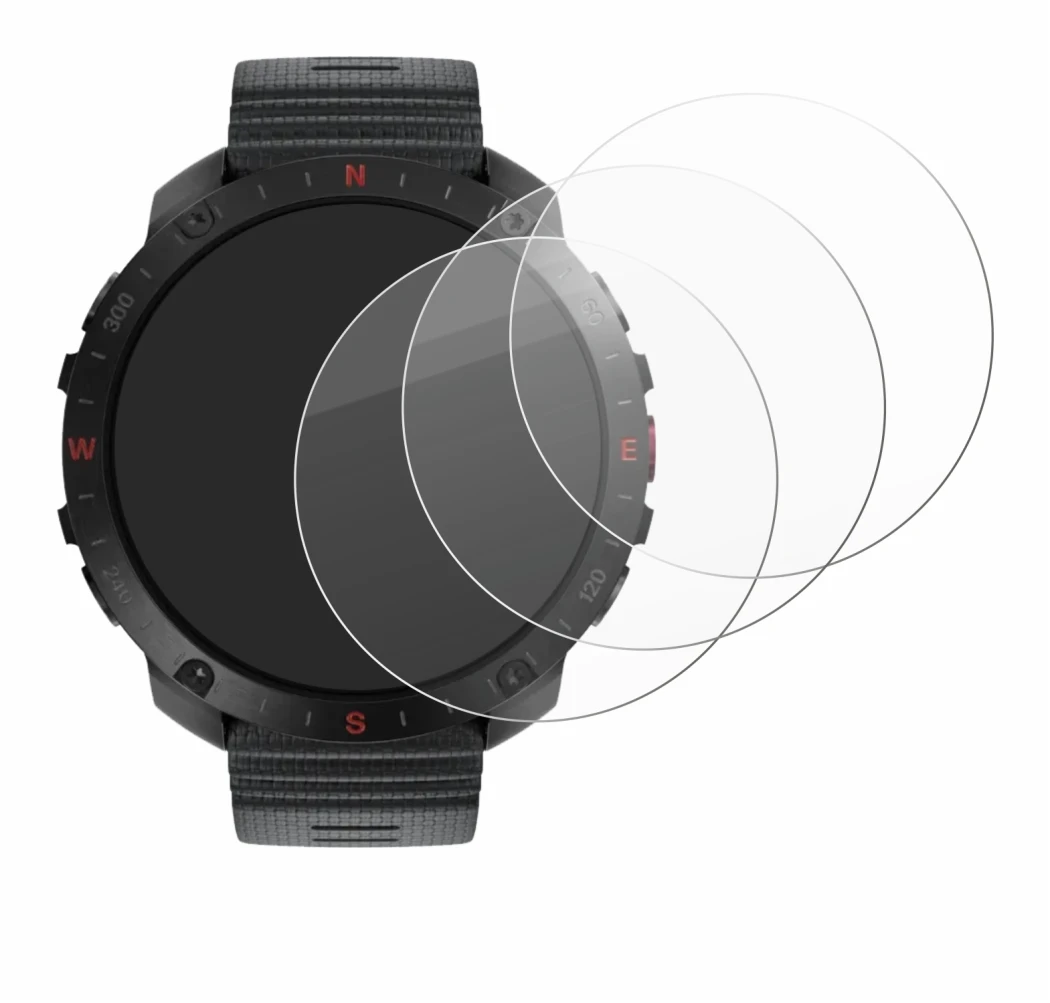 Imagen del dispositivo Polar Grit X2 Pro con una amplia variedad de protectores de pantalla.