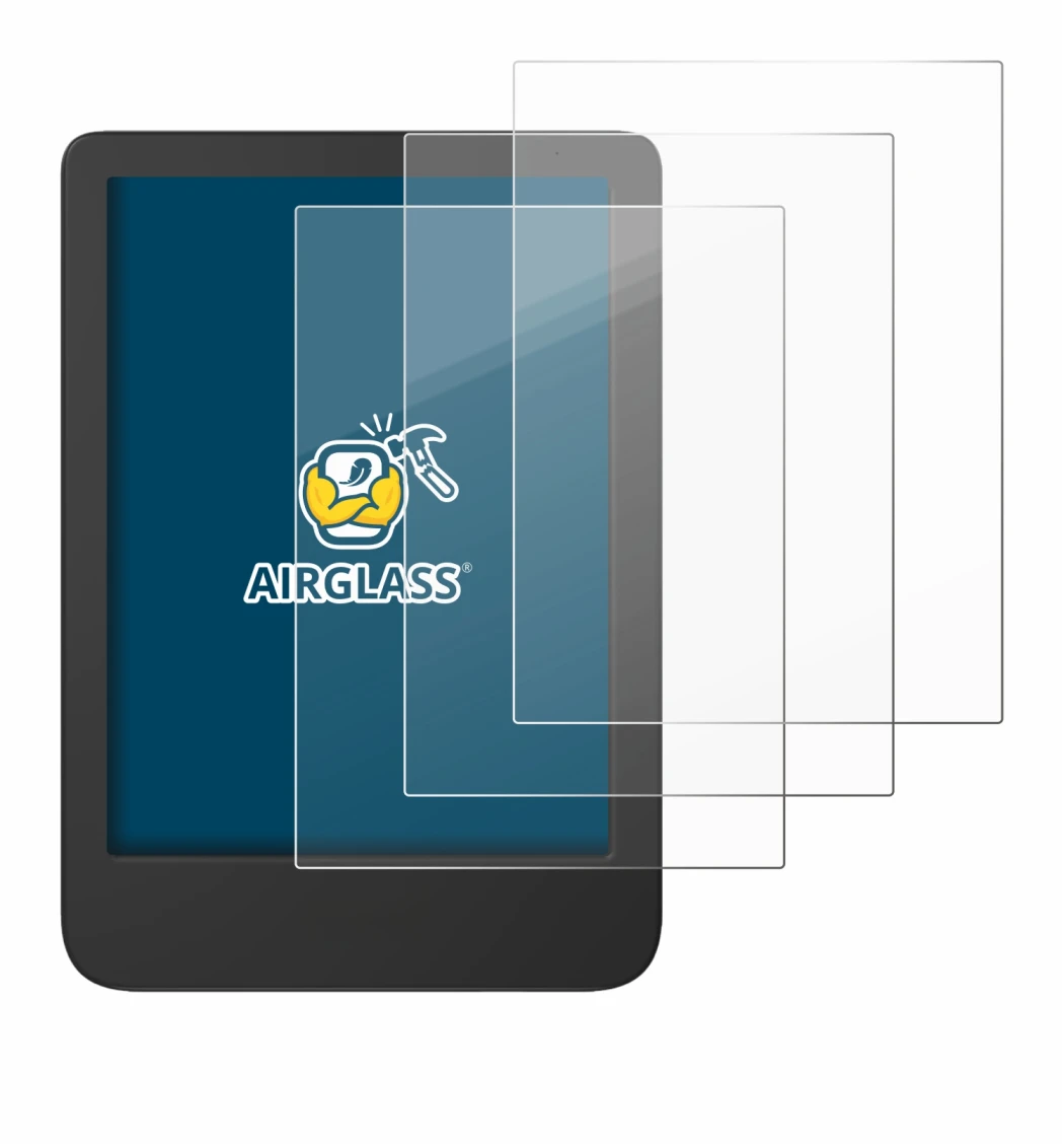 Imagen del dispositivo Tolino Shine 5 Color 2024 con una amplia variedad de protectores de pantalla.