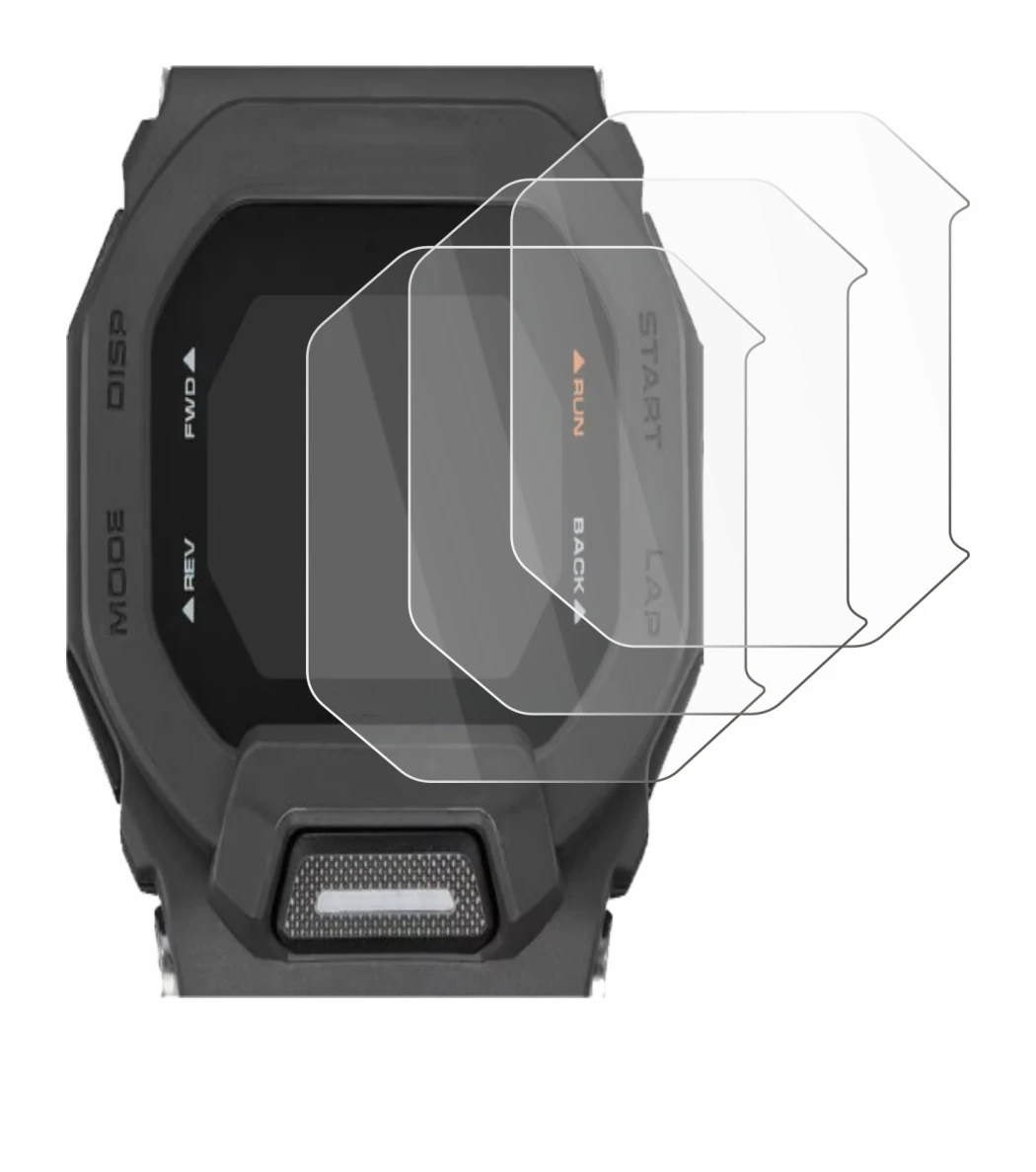 Imagen del dispositivo Casio G-Shock GBD-200 con una amplia variedad de protectores de pantalla.