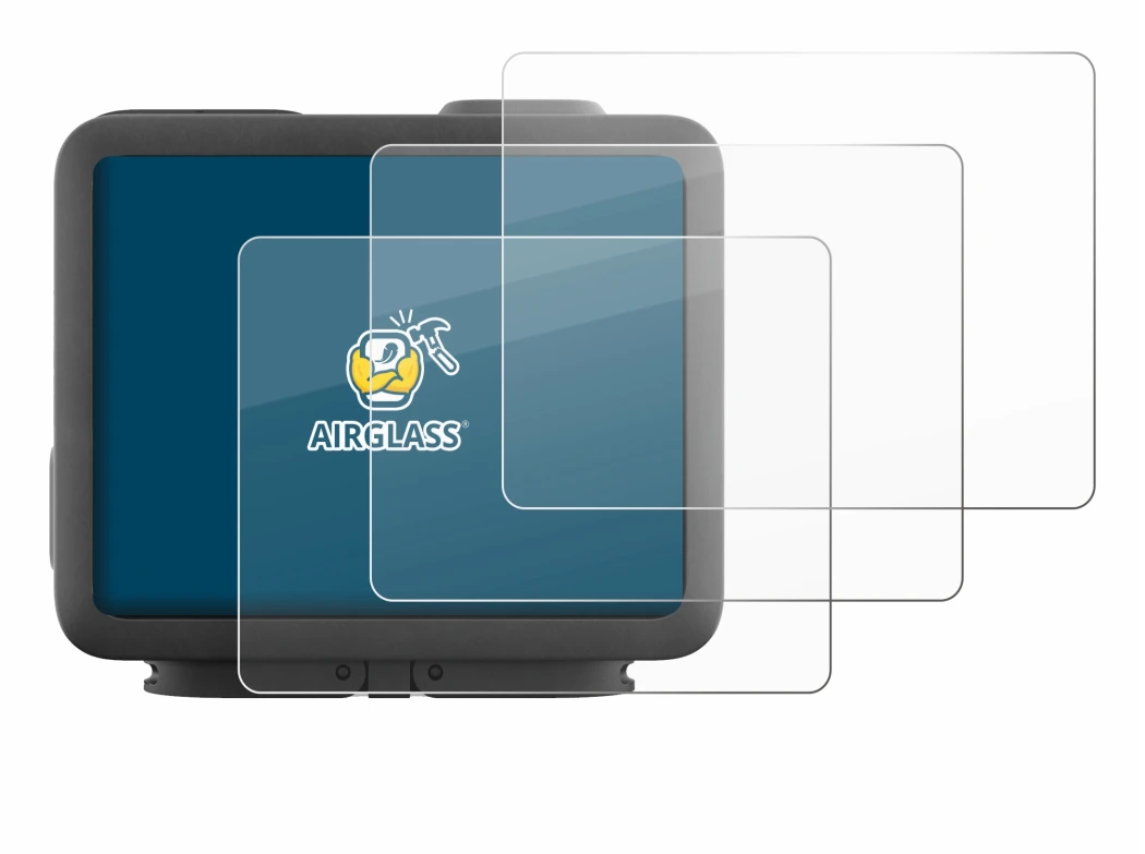 Imagen del dispositivo GoPro Hero 4k con una amplia variedad de protectores de pantalla.