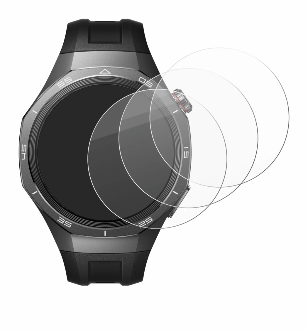 Imagen del dispositivo Huawei Watch GT 5 Pro (46 mm) con una amplia variedad de protectores de pantalla.