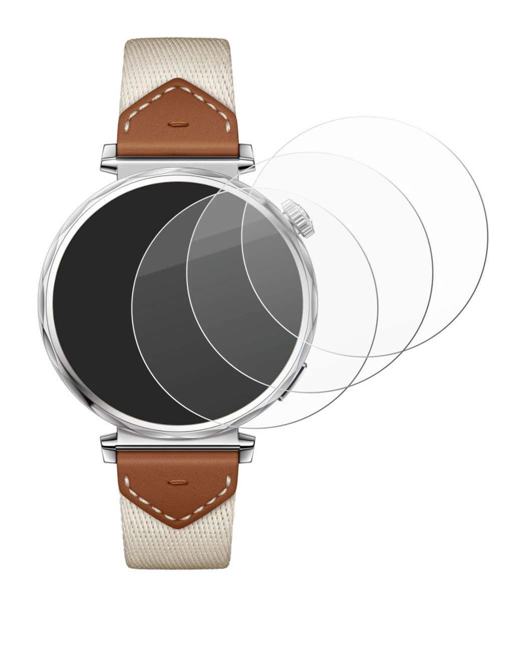 Imagen del dispositivo Huawei Watch GT 5 (41 mm) con una amplia variedad de protectores de pantalla.