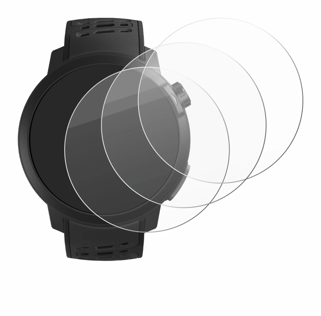 Imagen del dispositivo Coros Pace Pro con una amplia variedad de protectores de pantalla.