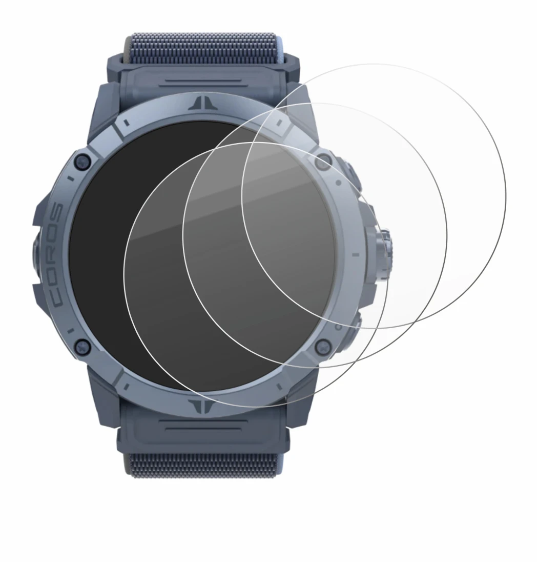 Imagen del dispositivo Coros Vertix 2S con una amplia variedad de protectores de pantalla.