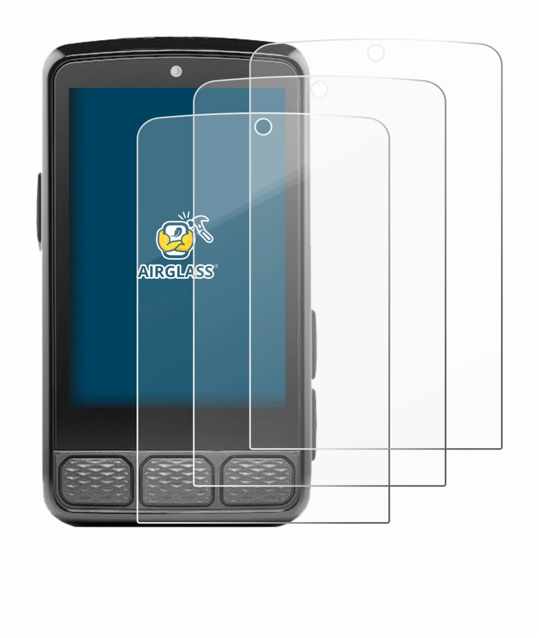 Imagen del dispositivo Wahoo Elemnt Roam 3 con una amplia variedad de protectores de pantalla.