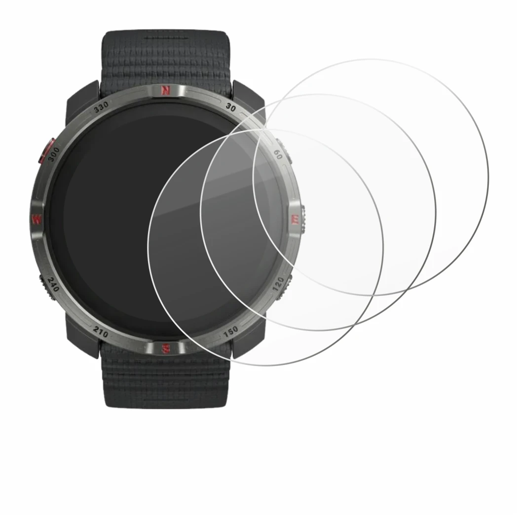 Imagen del dispositivo Polar Grit X2 con una amplia variedad de protectores de pantalla.