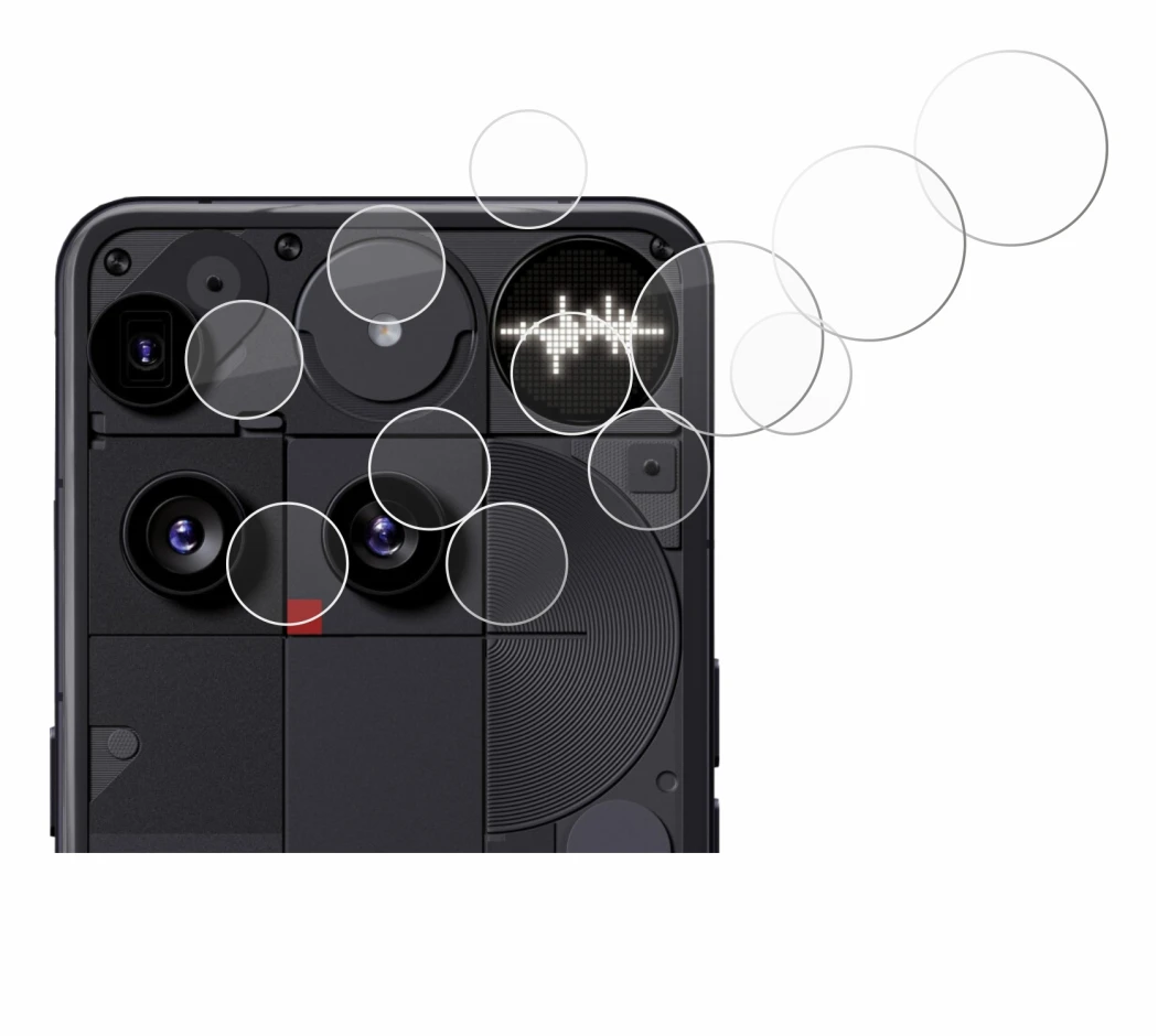 Imagen del dispositivo Nothing Phone (3) (SÓLO Cámara) con una amplia variedad de protectores de pantalla.