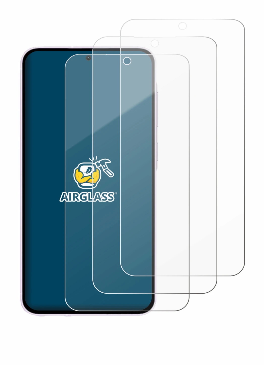 Imagen del dispositivo Samsung Galaxy A56 5G (case-friendly) con una amplia variedad de protectores de pantalla.