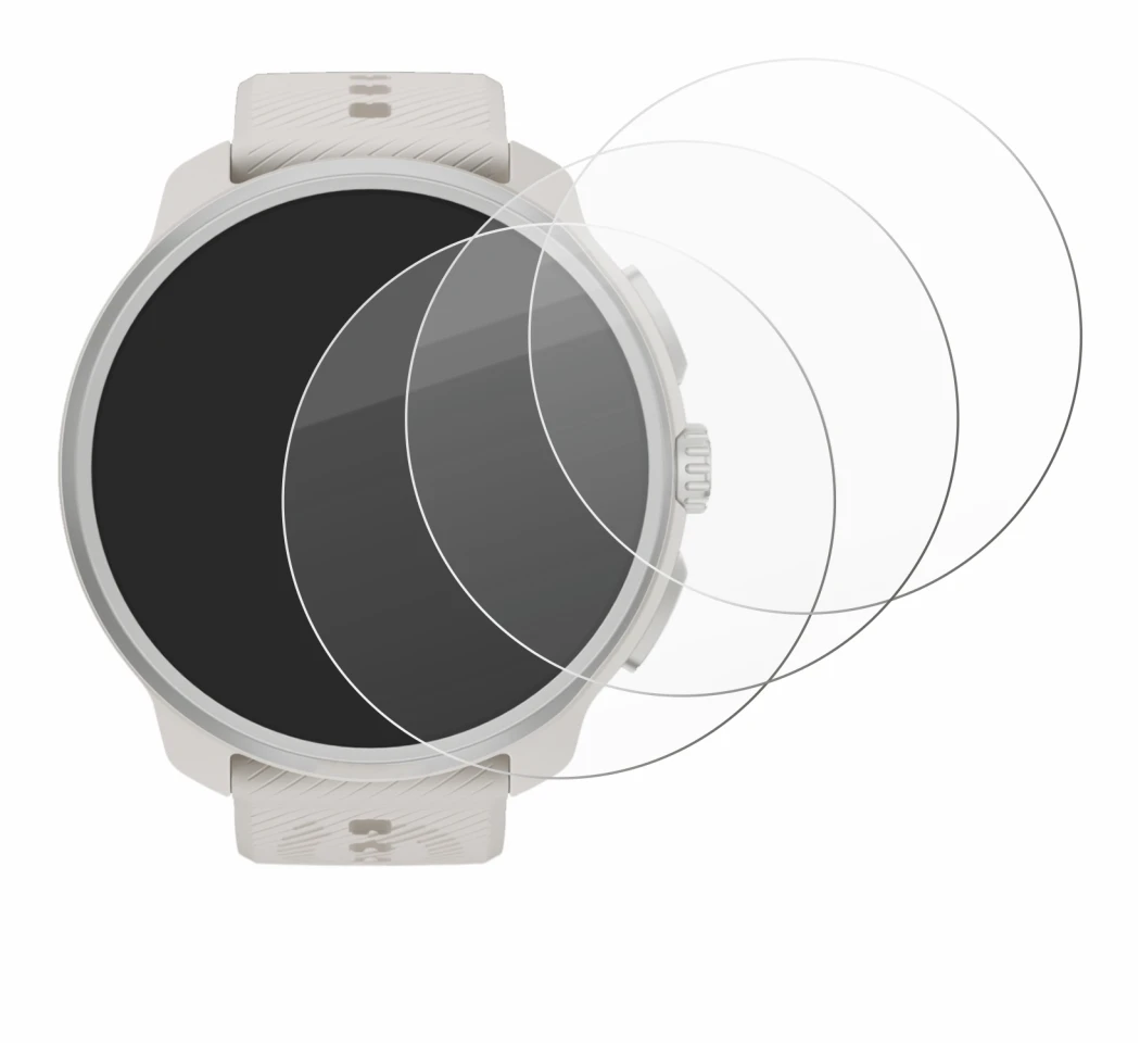 Imagen del dispositivo Suunto Race 2 con una amplia variedad de protectores de pantalla.