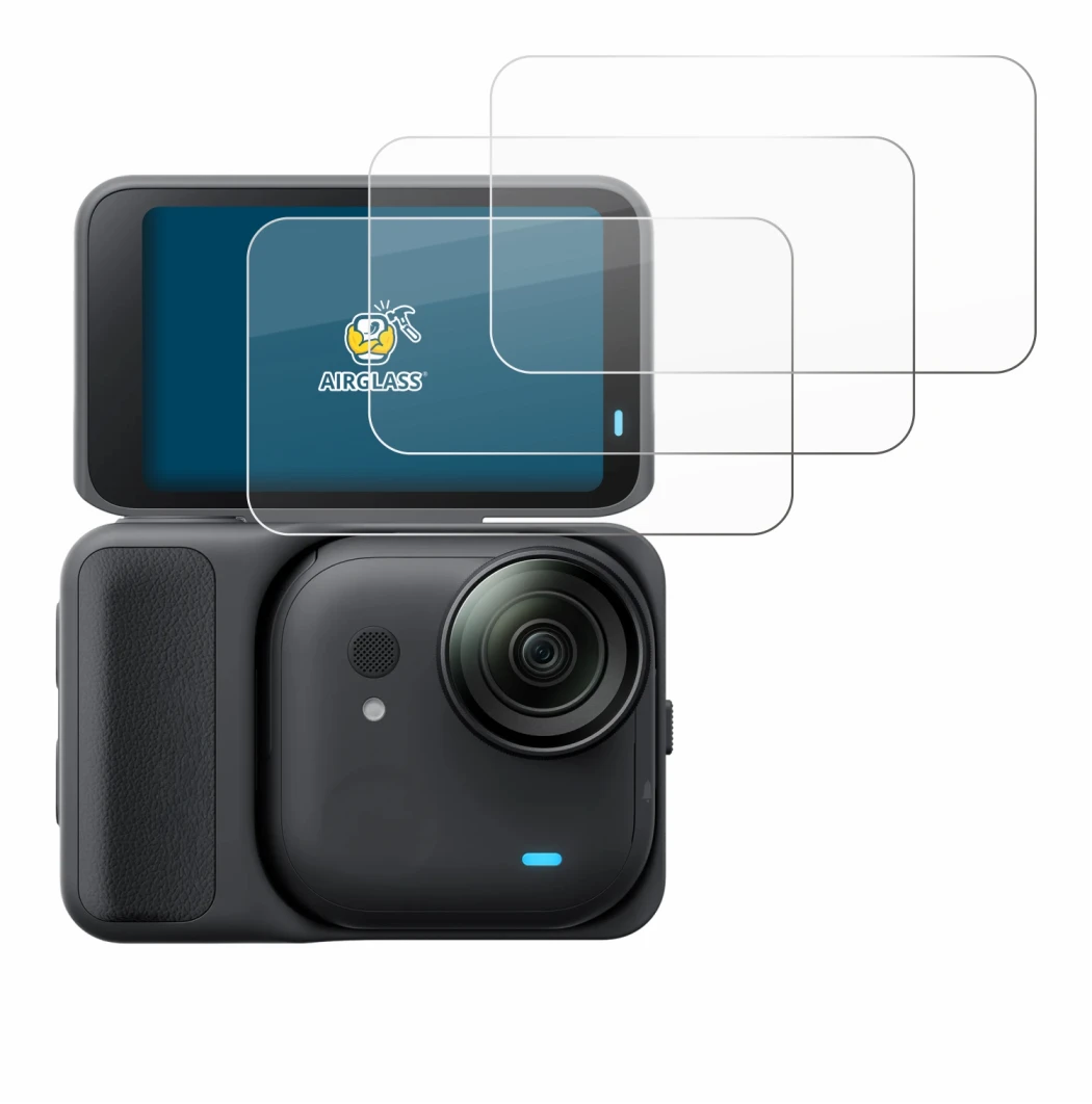 Imagen del dispositivo Insta360 Go Ultra con una amplia variedad de protectores de pantalla.