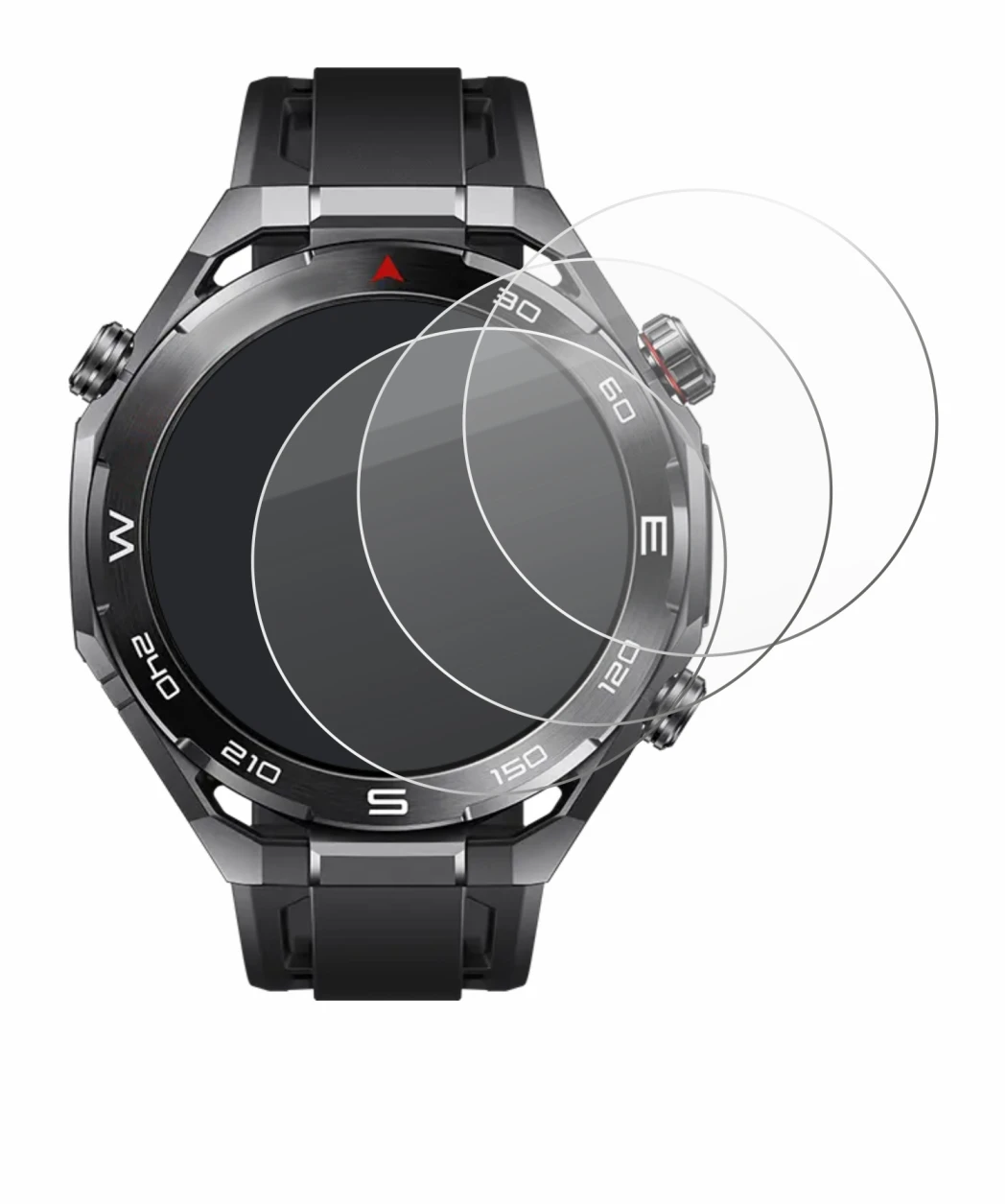Imagen del dispositivo Huawei Watch Ultimate 2 Black con una amplia variedad de protectores de pantalla.