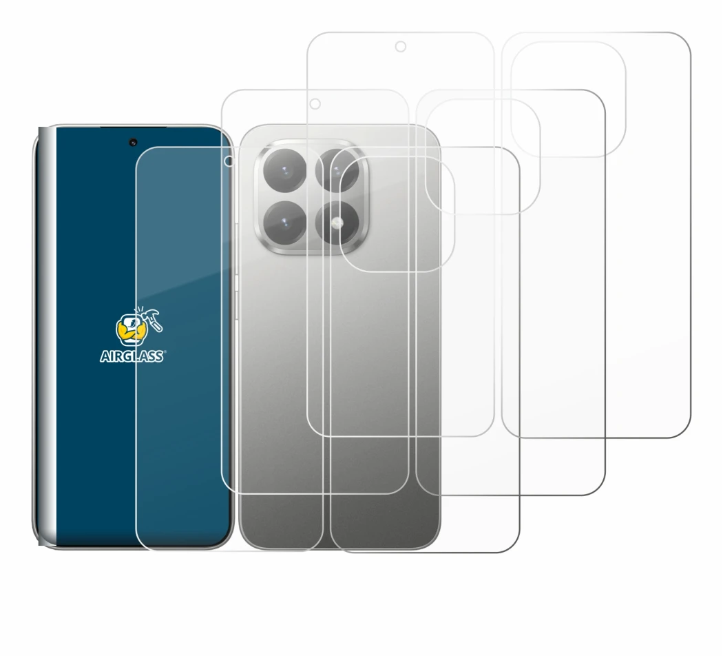 Imagen del dispositivo Xiaomi 15T (Frontal+Trasero) con una amplia variedad de protectores de pantalla.