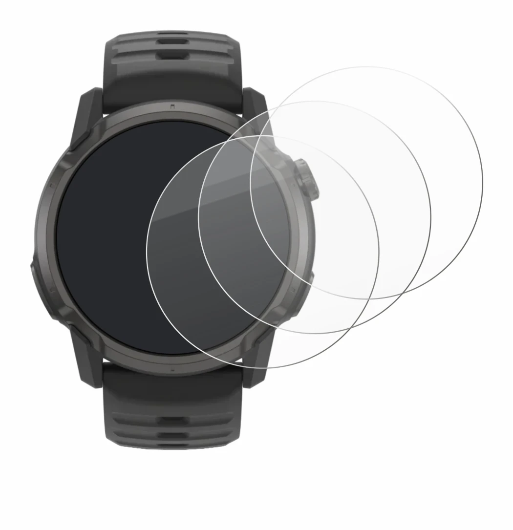 Imagen del dispositivo Coros Apex 4 (42 mm) con una amplia variedad de protectores de pantalla.