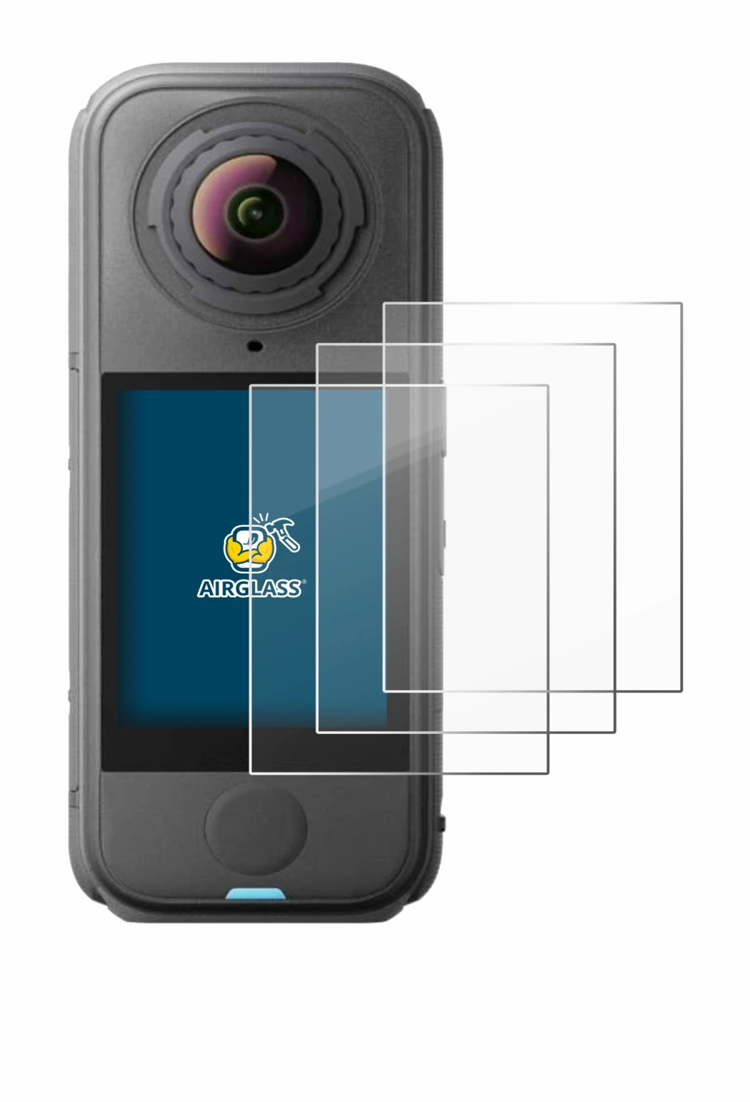 Imagen del dispositivo Insta360 X4 Air con una amplia variedad de protectores de pantalla.