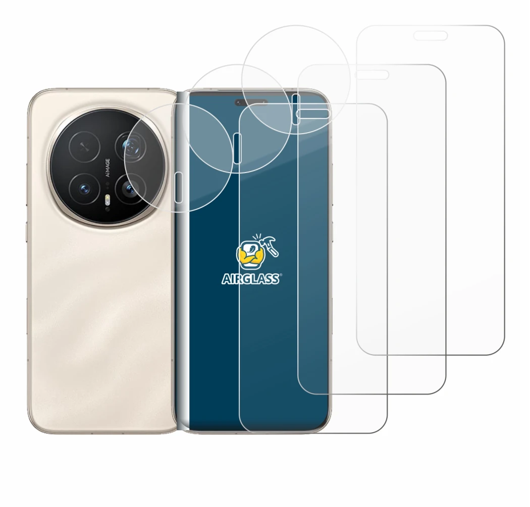 Imagen del dispositivo Honor Magic 8 Pro (Frontal+Cámara) con una amplia variedad de protectores de pantalla.