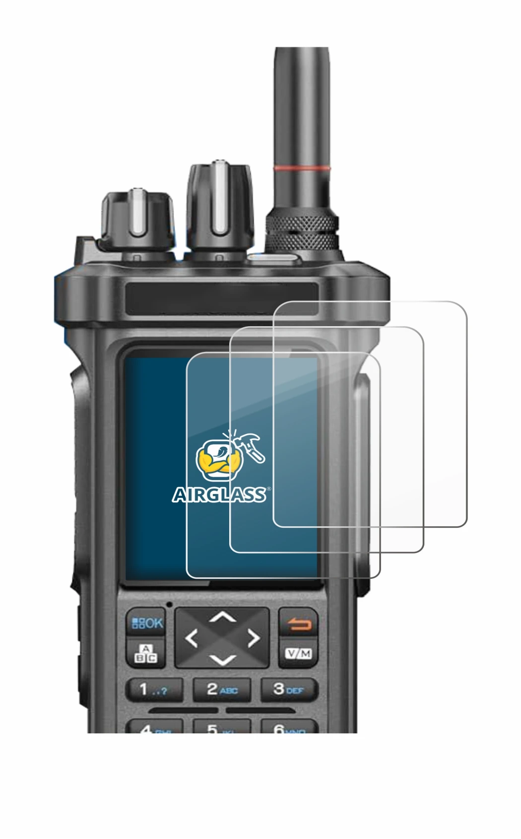 Imagen del dispositivo Radtel RT-950 Pro con una amplia variedad de protectores de pantalla.