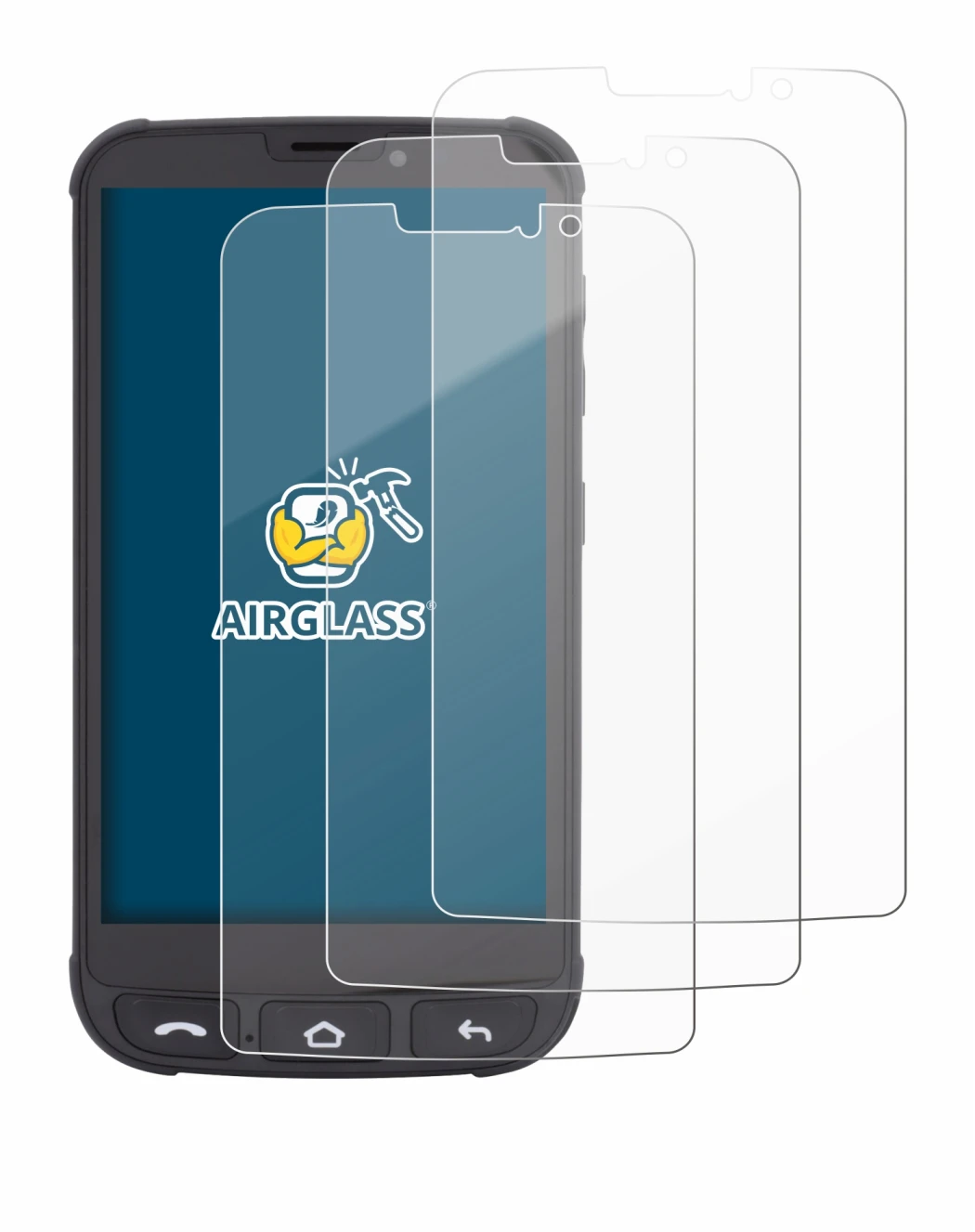 Imagen del dispositivo Olympia Neo Mini con una amplia variedad de protectores de pantalla.