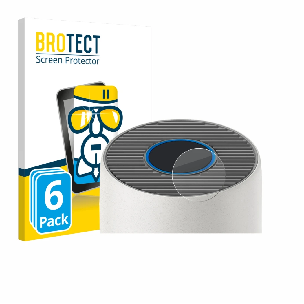 Parte frontal de un envase de producto con el logotipo de la marca BROTECT. Al lado se muestra el dispositivo Philips 2000i Se