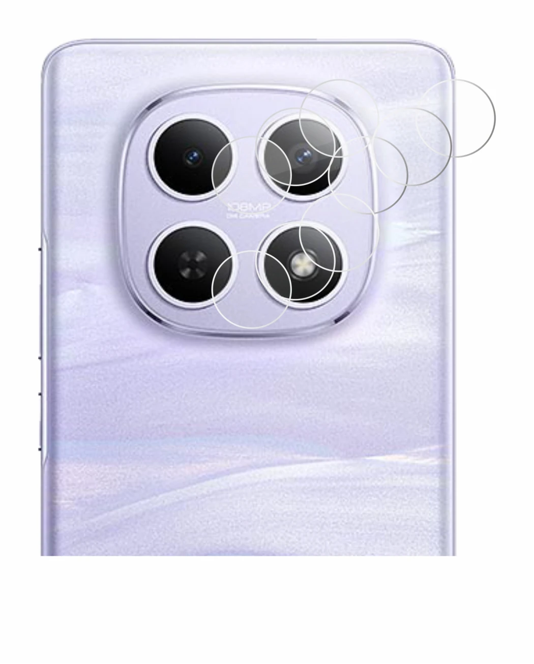 Imagen del dispositivo Xiaomi Redmi Note 15 (SÓLO Cámara) con una amplia variedad de protectores de pantalla.