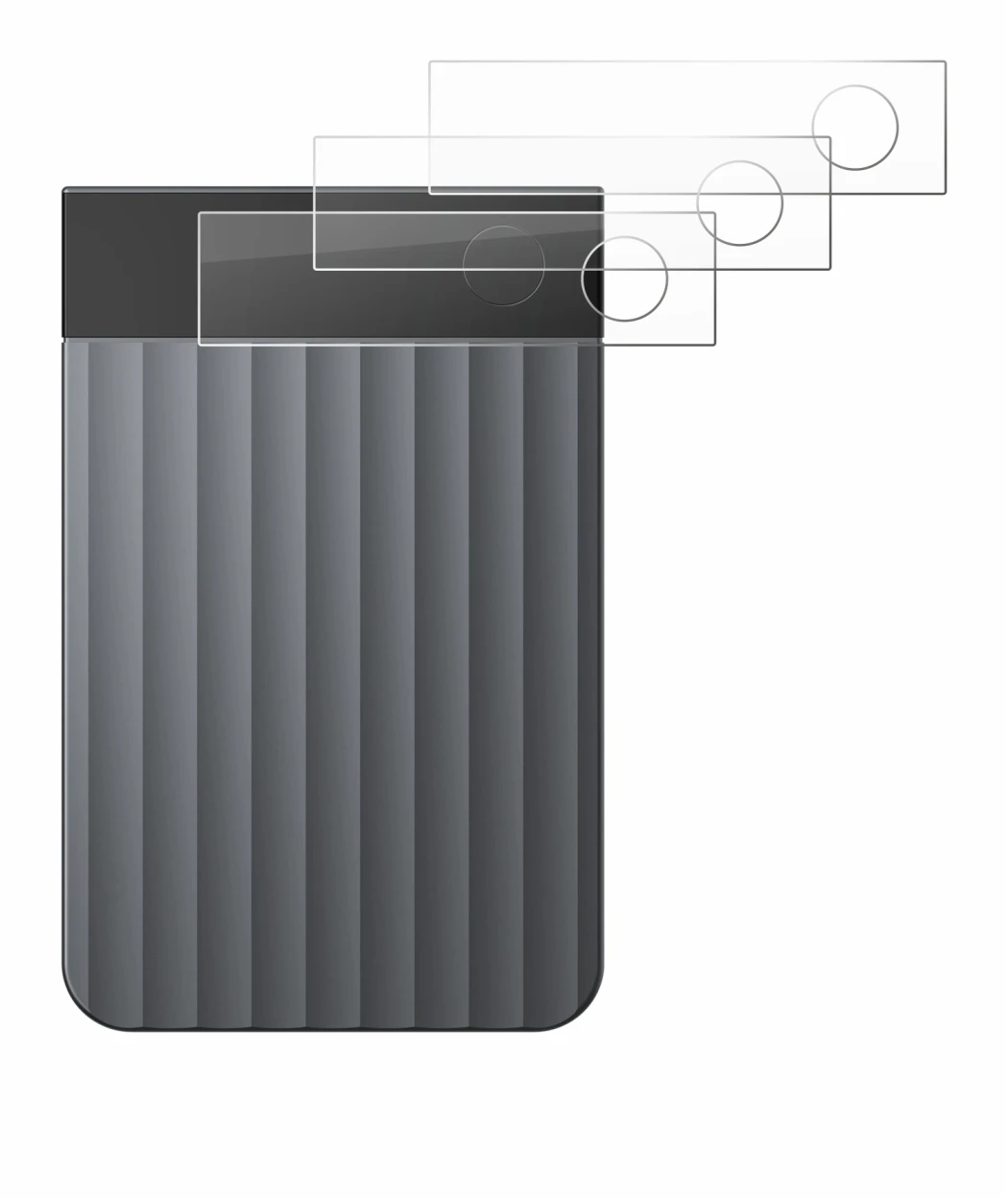 Imagen del dispositivo PLAUD Note Pro con una amplia variedad de protectores de pantalla.