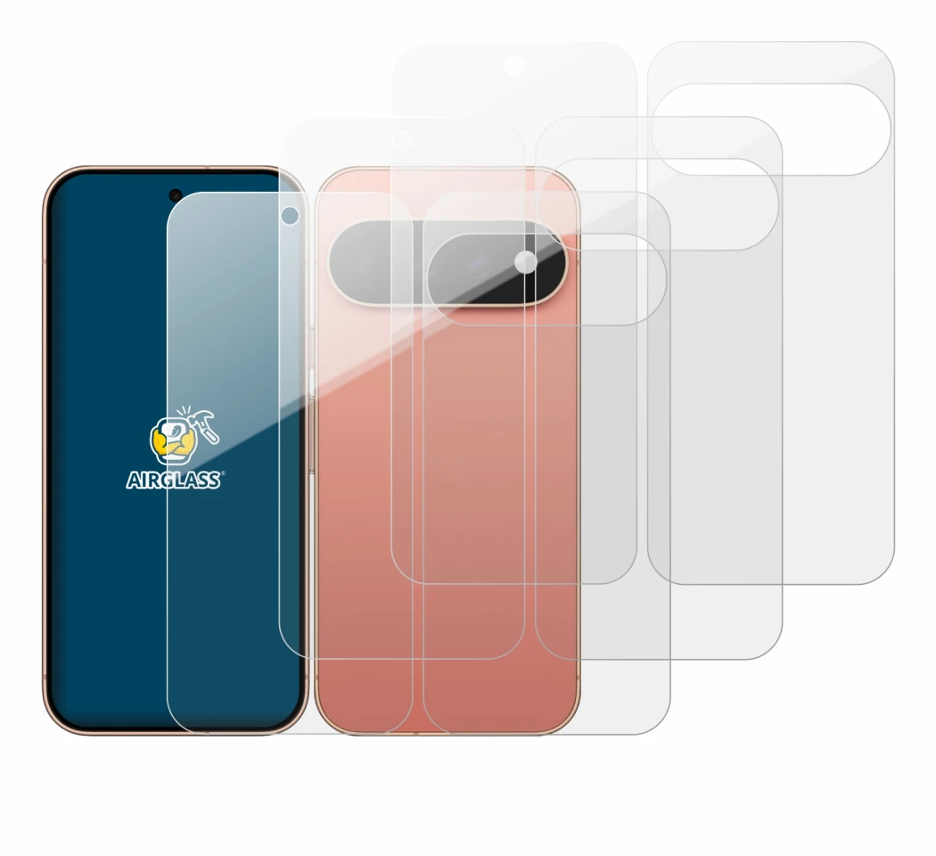 Imagen del dispositivo Google Pixel 11 Pro (Frontal+Trasero) con una amplia variedad de protectores de pantalla.