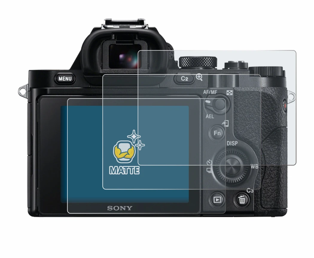 Imagen del dispositivo Sony Alpha 7 (ILCE-7) con una amplia variedad de protectores de pantalla.