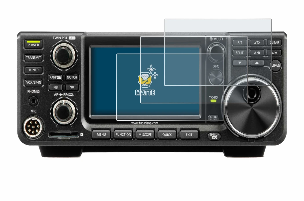 Imagen del dispositivo Icom IC-7300 con una amplia variedad de protectores de pantalla.