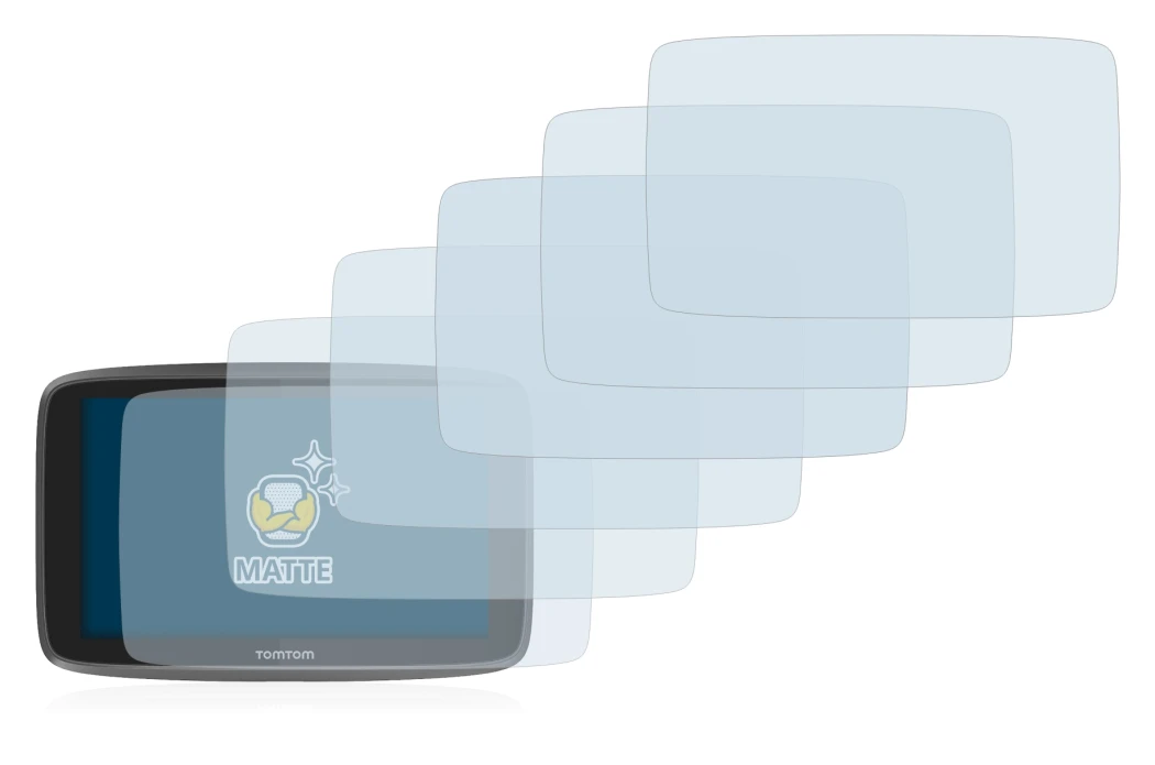 Imagen del dispositivo TomTom Go 6200 con una amplia variedad de protectores de pantalla.