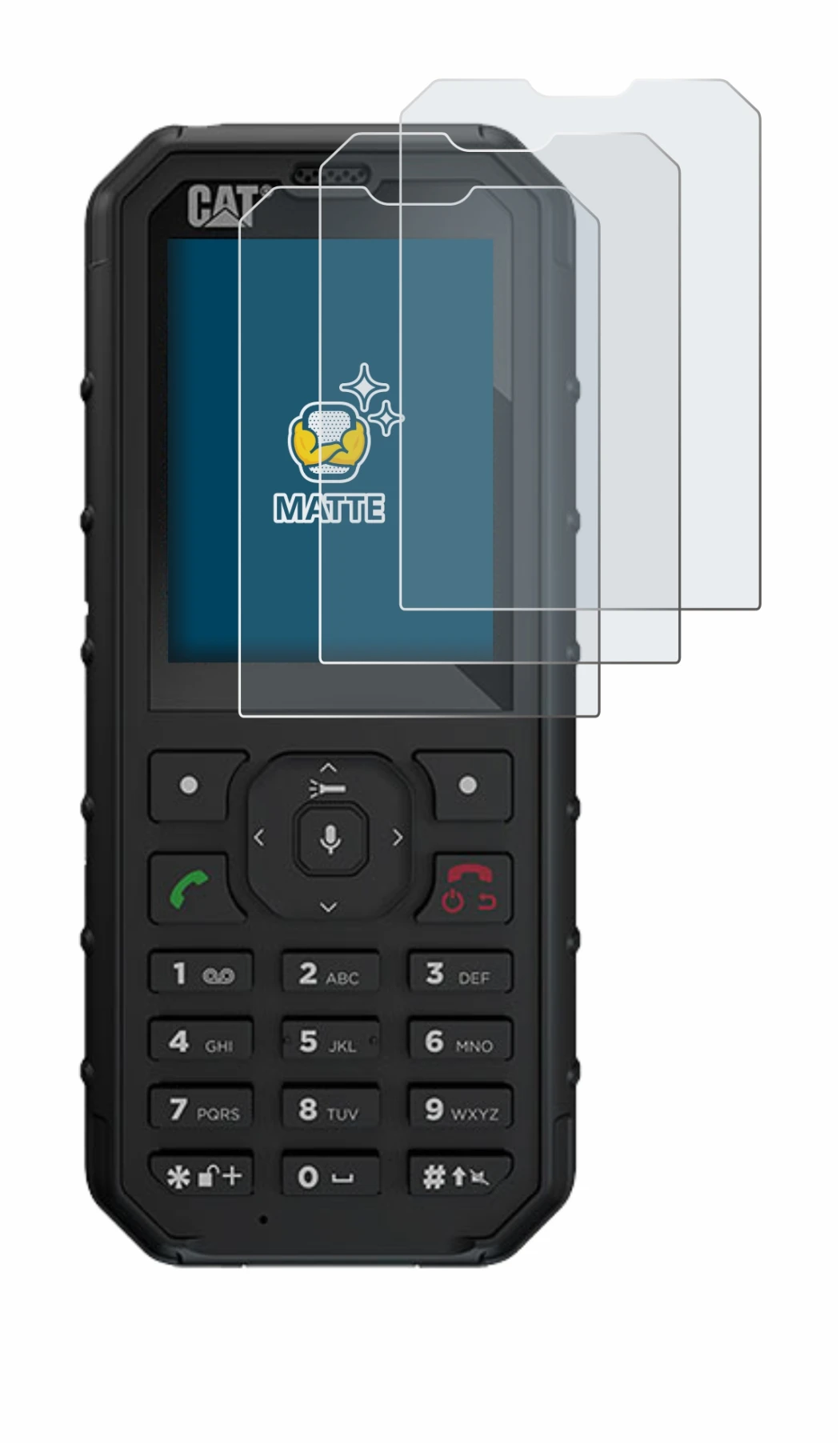 Imagen del dispositivo Caterpillar Cat B35 con una amplia variedad de protectores de pantalla.