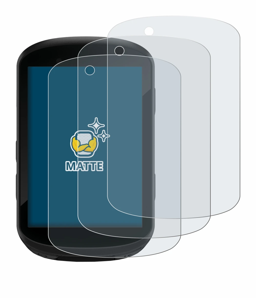 Imagen del dispositivo Garmin Edge 830 con una amplia variedad de protectores de pantalla.