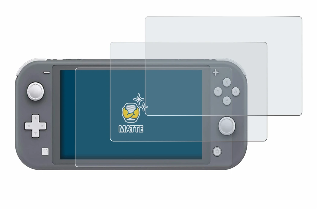 Imagen del dispositivo Nintendo Switch Lite con una amplia variedad de protectores de pantalla.