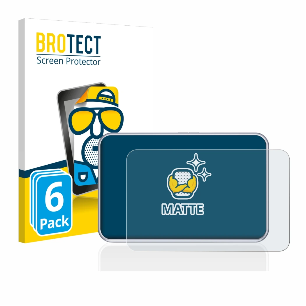 Parte frontal de un envase de producto con el logotipo de la marca BROTECT. Al lado se muestra el dispositivo Tandem diabetes 