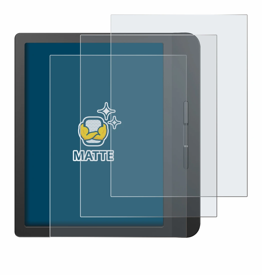 Imagen del dispositivo Tolino Vision 5 con una amplia variedad de protectores de pantalla.