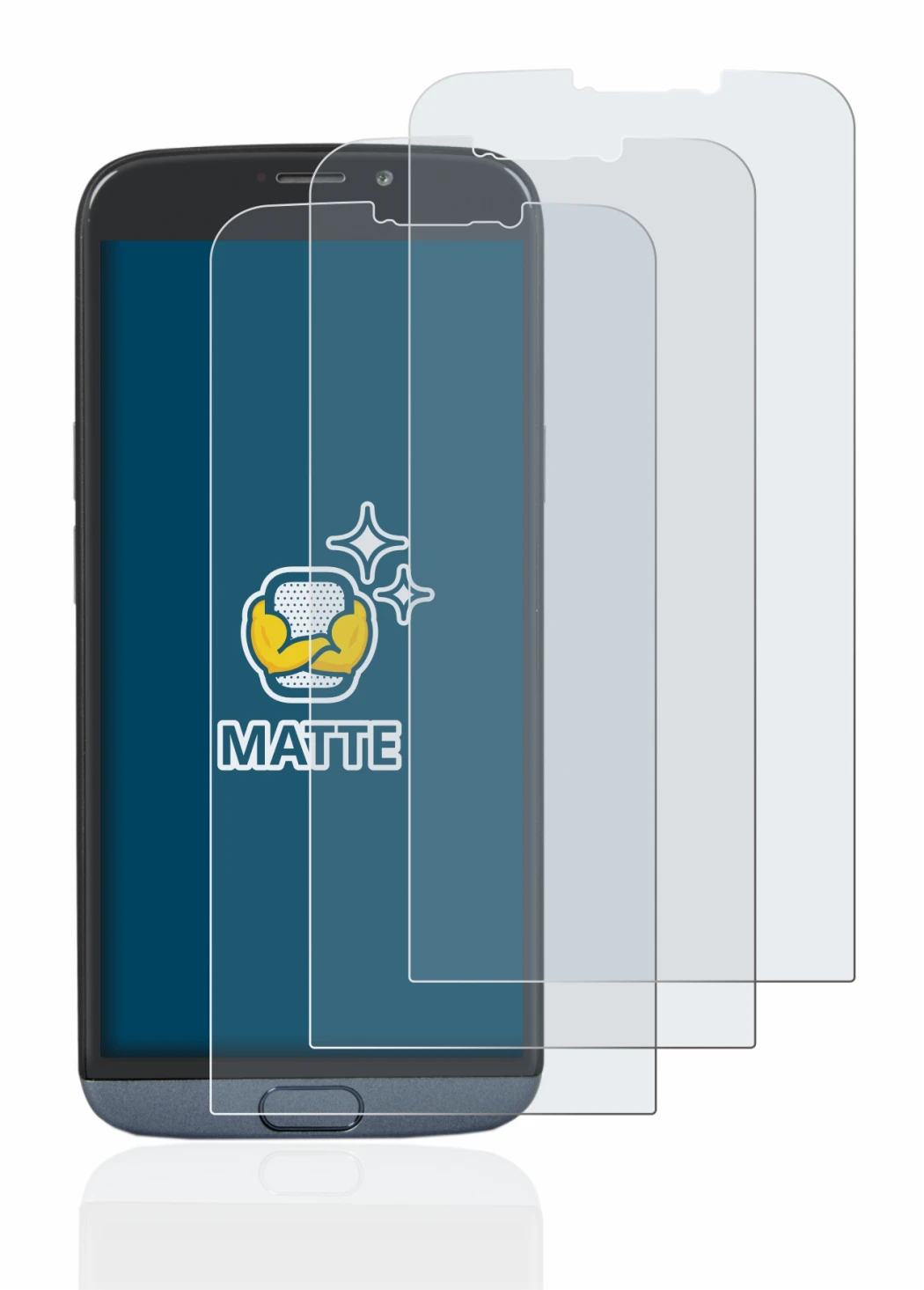 Imagen del dispositivo Doro 8050 con una amplia variedad de protectores de pantalla.