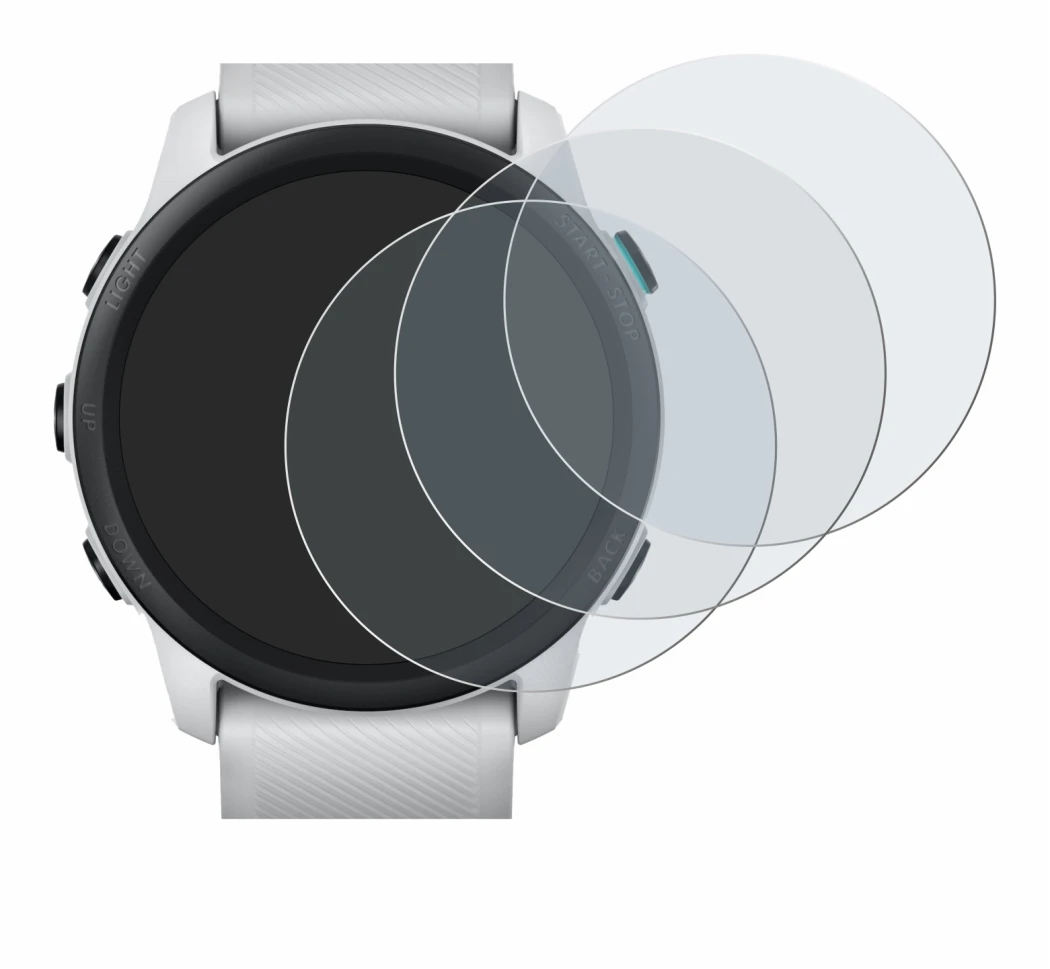 Imagen del dispositivo Garmin Forerunner 745 con una amplia variedad de protectores de pantalla.