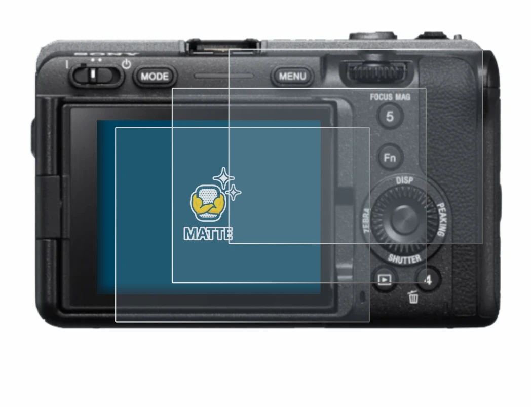Imagen del dispositivo Sony FX3 con una amplia variedad de protectores de pantalla.