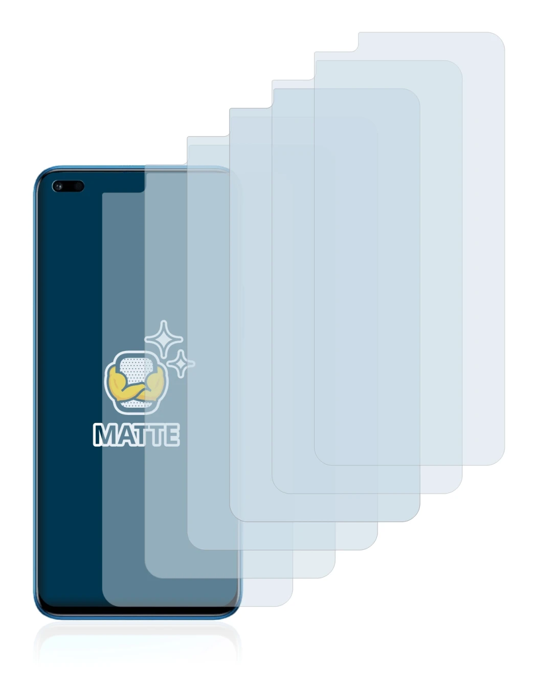 Imagen del dispositivo Honor 50 Lite con una amplia variedad de protectores de pantalla.