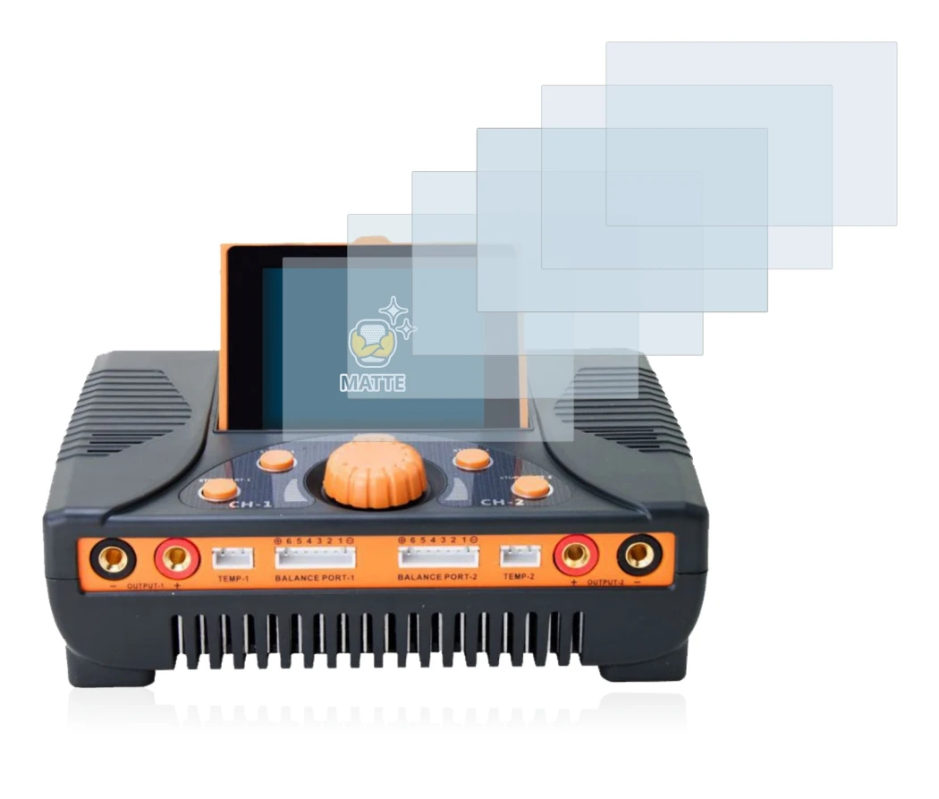 Imagen del dispositivo Junsi iCharger 406 Duo con una amplia variedad de protectores de pantalla.