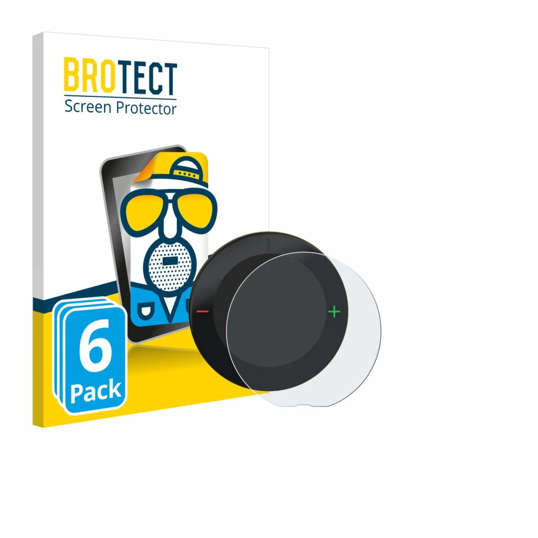Parte frontal de un envase de producto con el logotipo de la marca BROTECT. Al lado se muestra el dispositivo Beeline Velo 2 c