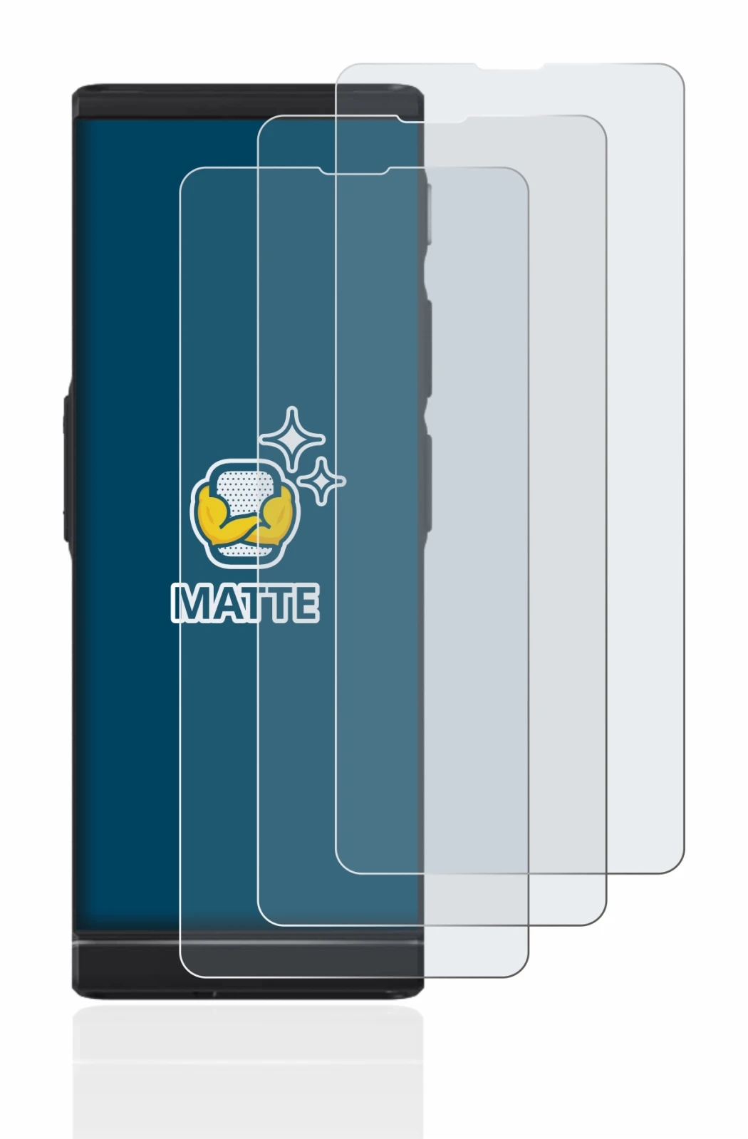 Imagen del dispositivo Vasco Translator V4 con una amplia variedad de protectores de pantalla.