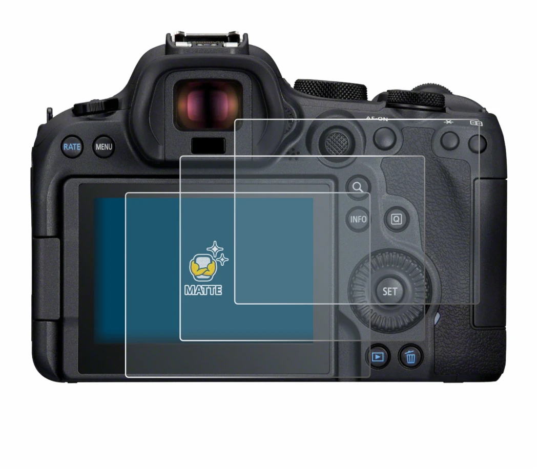 Imagen del dispositivo Canon EOS R6 Mark II con una amplia variedad de protectores de pantalla.